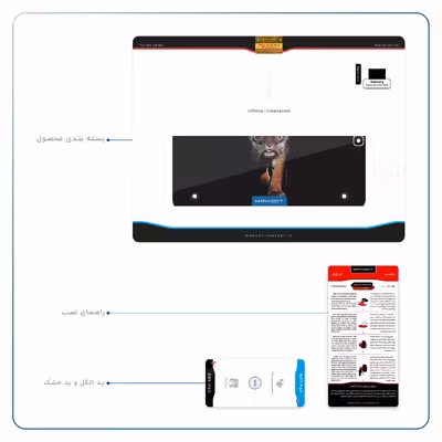 برچسب پوششی ماهوت مدل Wild Tiger مناسب برای تبلت سامسونگ Galaxy Tab S2 9.7 2016 T819N