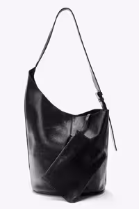 کیف زنانه نامتقارن ASYMMETRIC LEATHER BUCKET BAG زارا | تهران زارا TehranZara