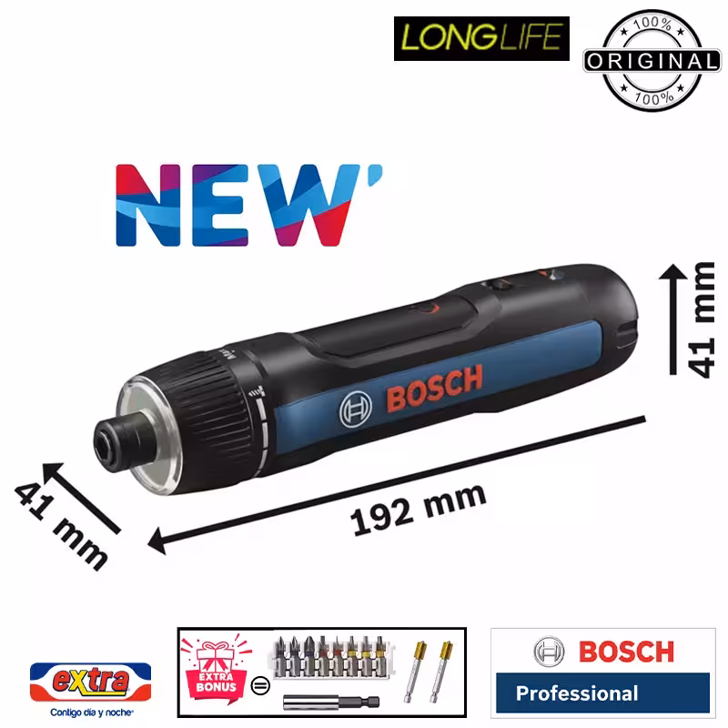 پیچ گوشتی شارژی بوش مدل فوق حرفه ای GO Professional Extra New