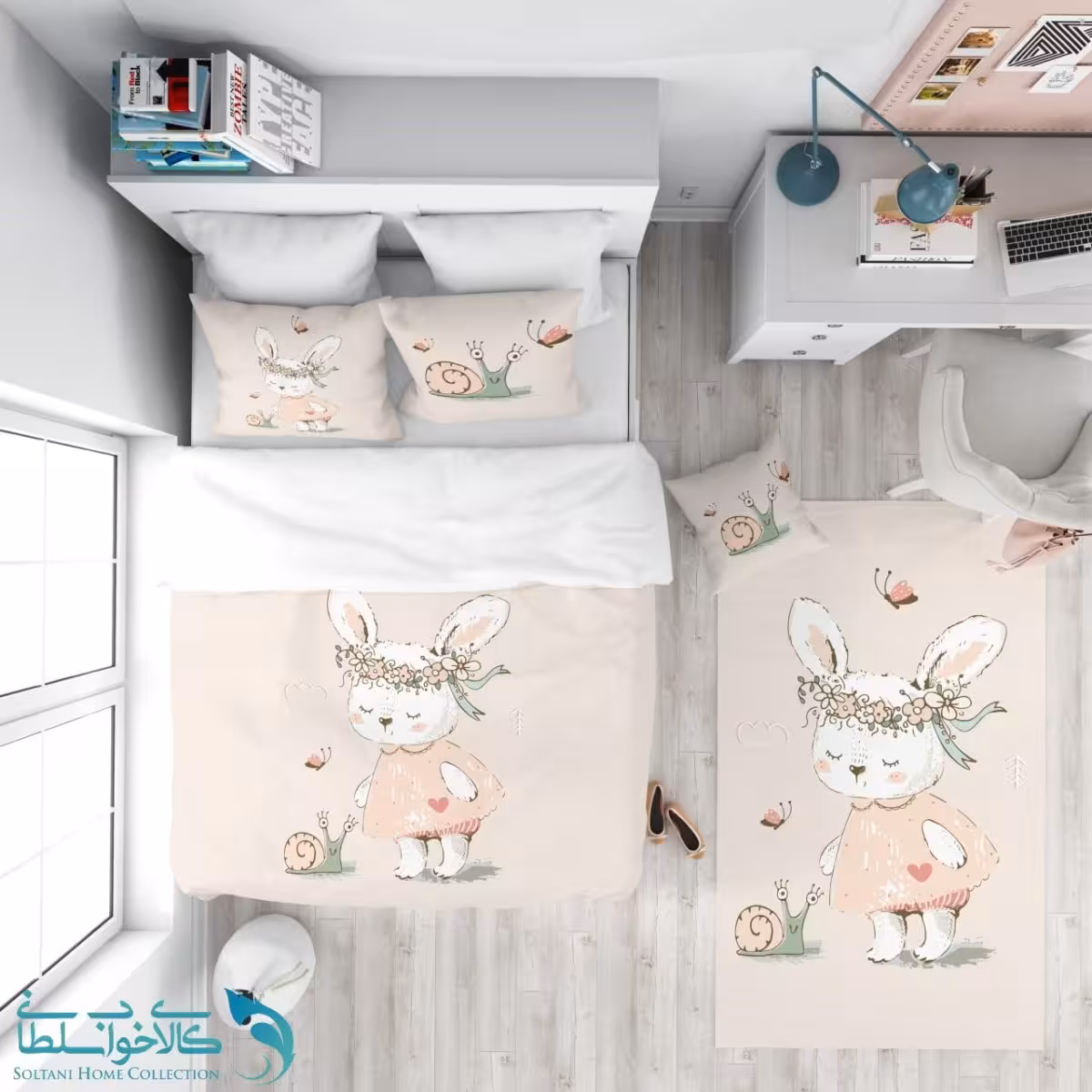 روتختی طرح خرگوش کوچولو سایز یکنفره کد A2744