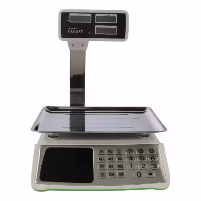 ترازو فروشگاهی مدل باعلمک  50kg/5g 6digit plus دیجیتال