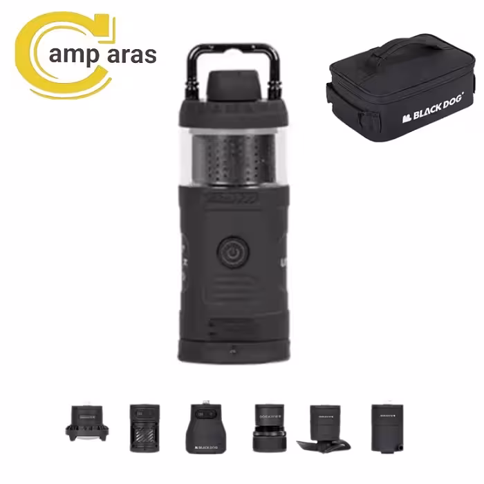 چراغ ماژولار چندکاره بلک داگ CBD2450ZM020 شارژی  - کمپ آراس