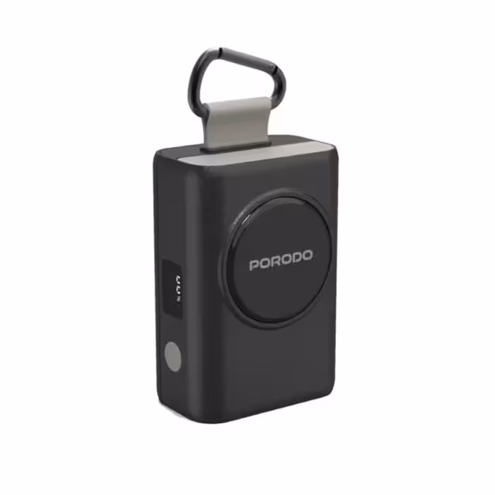 پاوربانک Porodo مدل PB068 با ظرفیت 10000 میلی آمپر ساعت، همراه با کابل شارژ