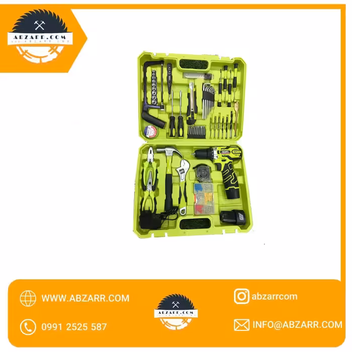 دریل شارژی ایکس کورت 12 ولت همراه با پک کامل وسایل مدل XCOM08-1252 (اصل) (( اقساط یک ساله ))