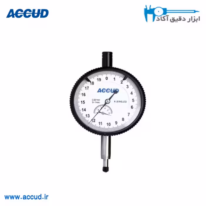 ساعت اندیکاتور دقت 0/001 صفحه کوچک Accud (آکاد) مدل 221-005-01