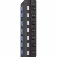 هاب 7 پورت USB 3.0 کلید دار همراه آداپتور فرانت FN-U3H701S