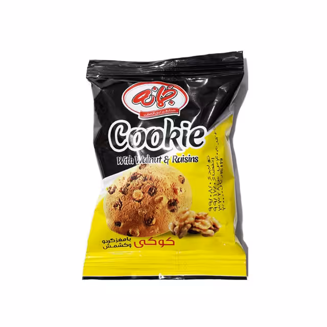 کوکی مخصوص با مغزگردو و کشمش جمانه 40 گرمی