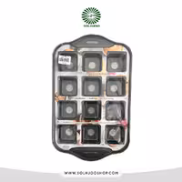 قالب مافین کف جدا مربع 5 سانت 12 خانه