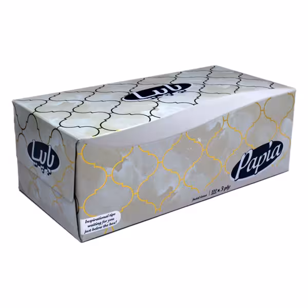 دستمال کاغذی پاپیا 150 برگ 2 لایه مدل 04