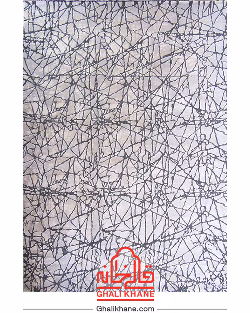 فرش ماشینی طرح پلاتینیوم کد 5025 زمینه طوسی