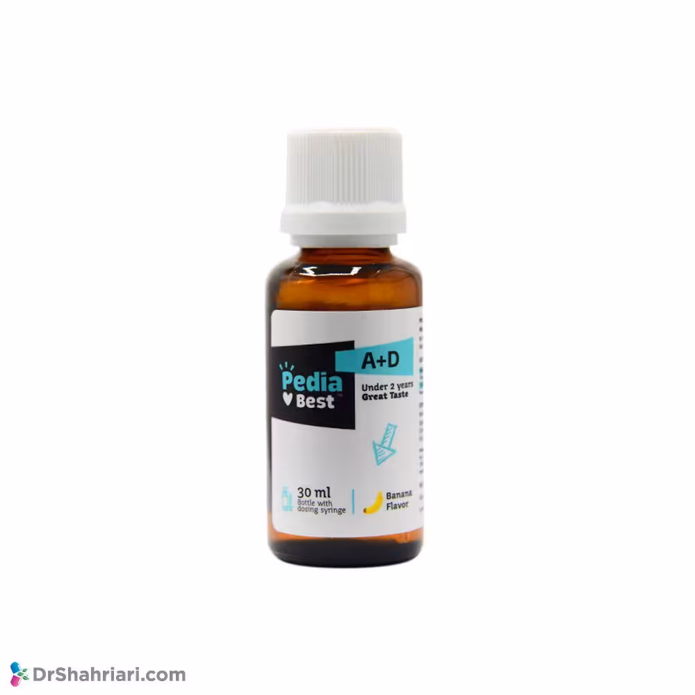قطره ویتامین آ د پدیابست با طعم موز | 30 میلی لیتر