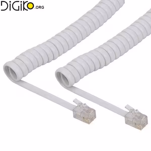 کابل گوشی تلفن فنری