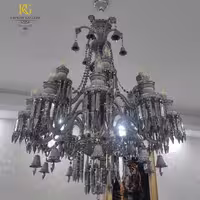 لوستر زنیت نقره ای فرم مخروطی زنگوله دار