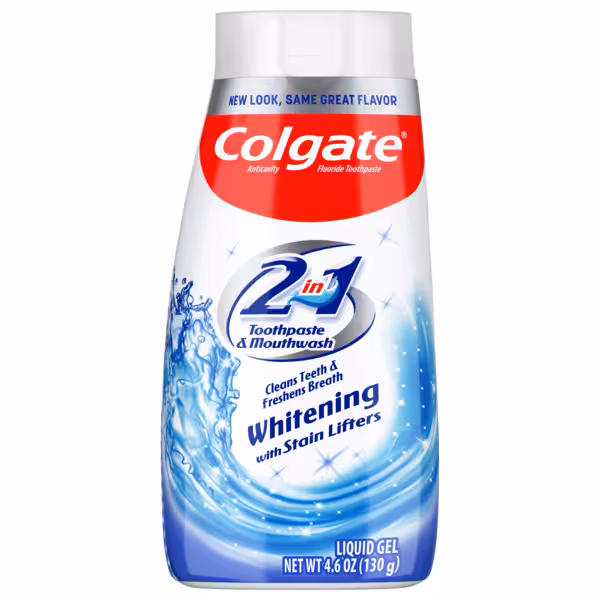 خمیر دندان و دهانشویه کولگیت Colgate مدل Stain Lifters سفید کننده حجم 100 میل