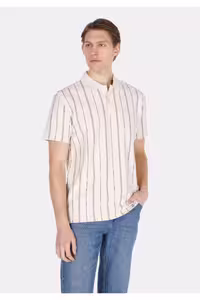 تی شرت یقه پولو آستین کوتاه T SHIRT COMFORT FIT POLO YAKA JACQUARD Colin’s