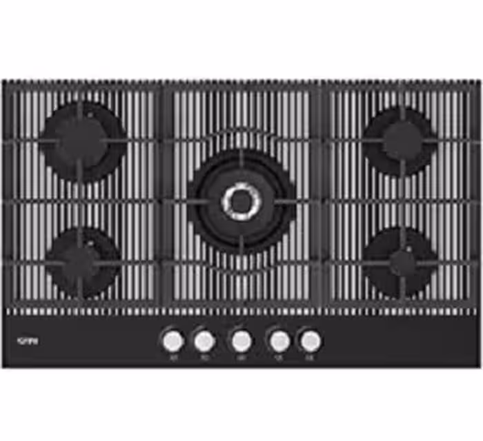 گاز شیشه ای 5 شعله کن مدل لیناک B (شیشه خارجی)