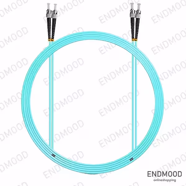 پچ کورد فیبر نوری 2 متری داپلکس نگزنس Nexans OM3 ST-ST