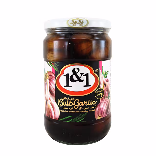 ترشی سیر گل یک و یک 700 گرمی