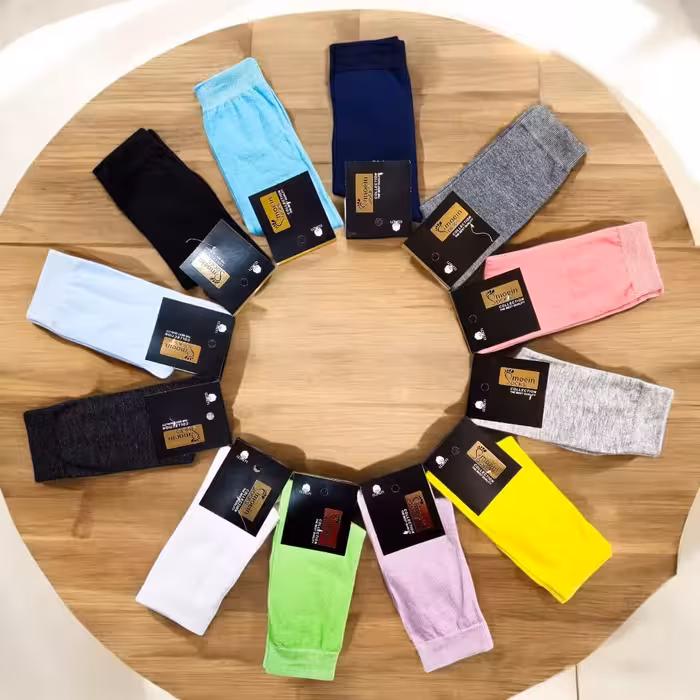 جوراب ساقدار 12 رنگ