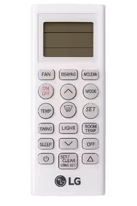 ریموت کنترل کولر گازی ال‌جی مدل سری Inverter