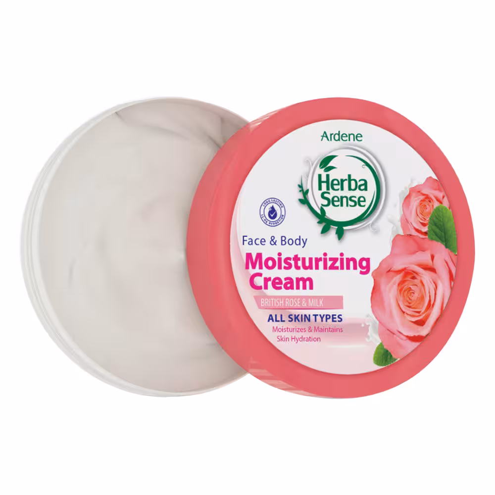 کرم مرطوب‌کننده کاسه‌ای صورت و بدن رز و شیر آردن هرباسنس 150 میلی‌لیتر Ardene HerbaSense