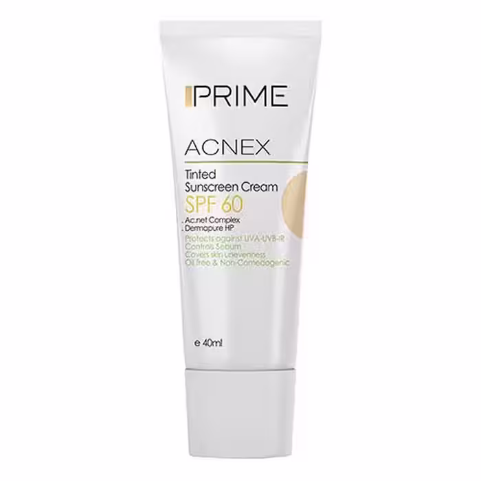 کرم ضد آفتاب رنگی فاقد چربی بژ روشن پریم spf60
