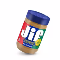 کره بادام‌زمینی تکه‌دار جیف (Jif Extra Crunchy – درب آبی)