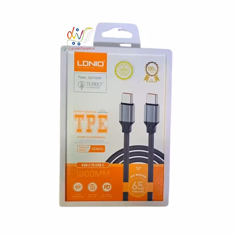 کابل شارژ دوسر تایپ C برند الدینیو مدل LC441c