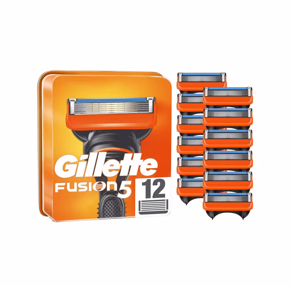 تیغ یدک ژیلت مدل فیوژن پنج تیغ بسته12تایی اکونومی Gillette FUSION5