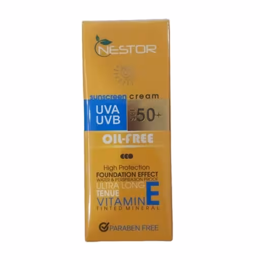 کرم ضدآفتاب نستور SPF50 شماره 1/5 – مناسب پوست چرب-بژ روشن