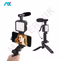 کیت فیلمبرداری لرزش‌گیر با میکروفون و هولدر پی‌نت مدل AY-49