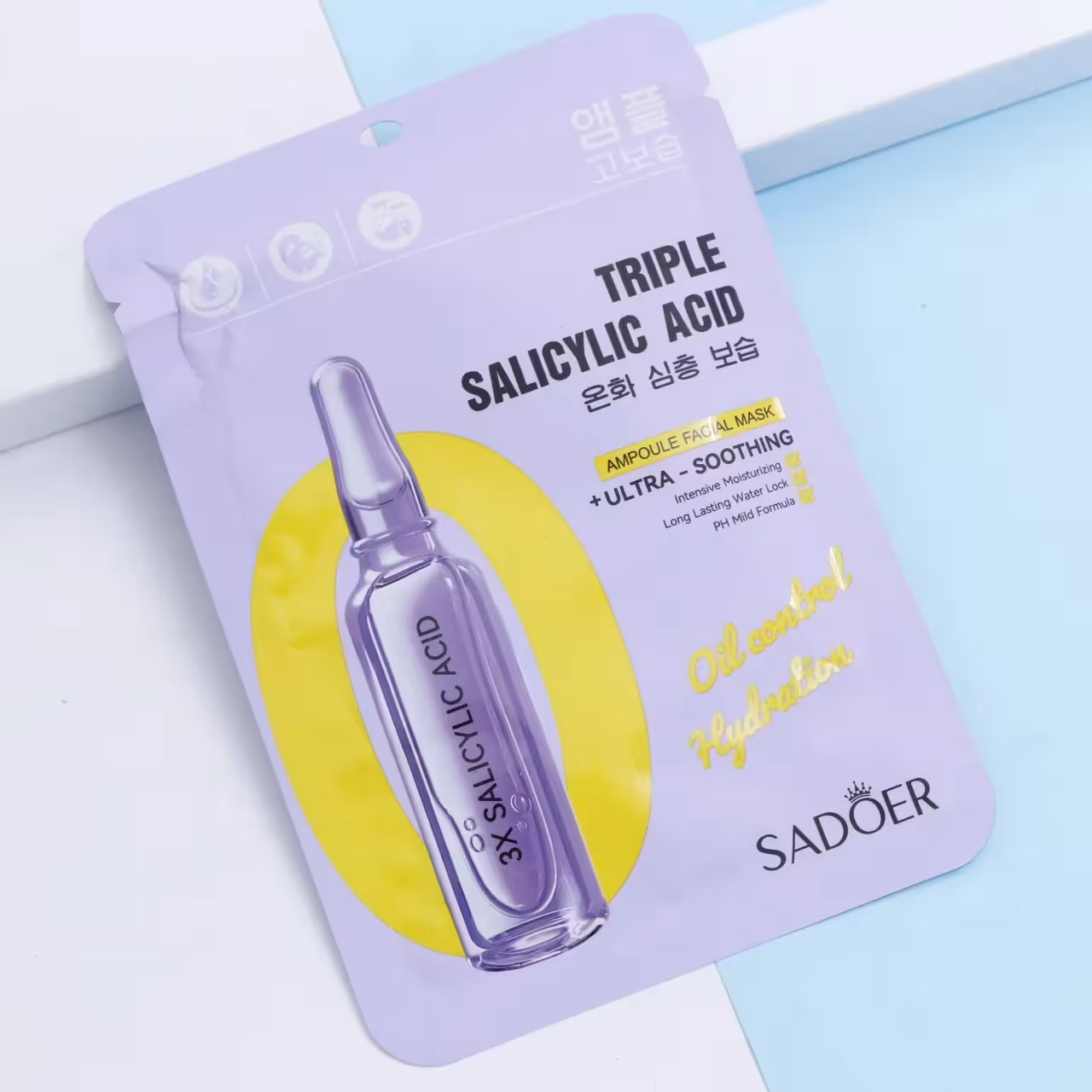 ماسک صورت ورقه ای آمپول سالیسیلیک اسید SADOER کد 91270