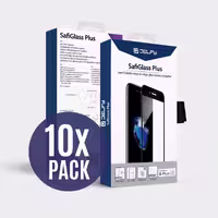 دلفی پک 10 تایی گلس مشکی محافظ صفحه نمایش مدل SafiGlass Plus آیفون 8 - Hiapple.ir