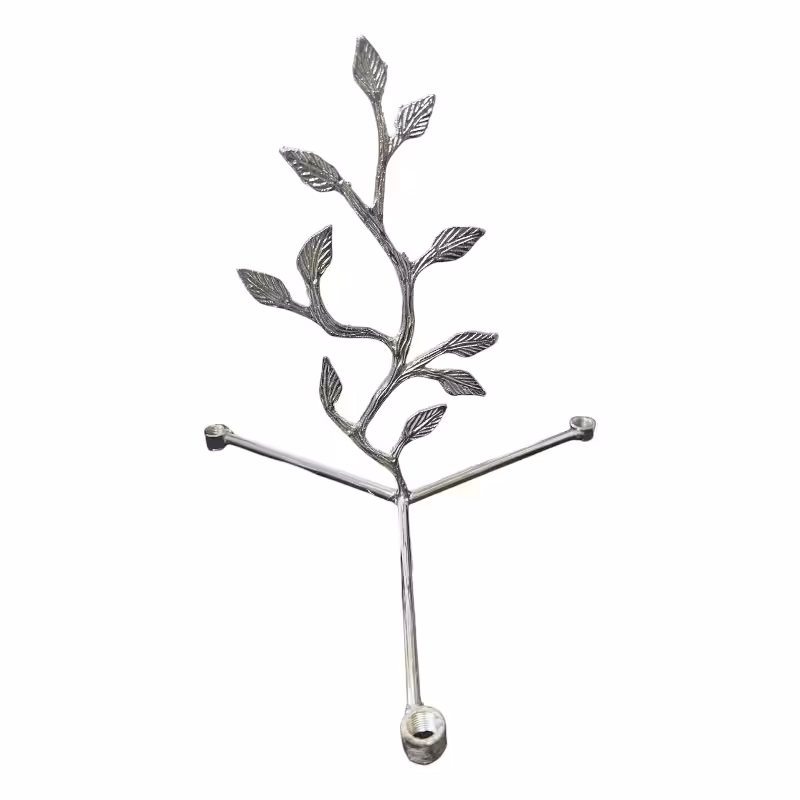 پایه اردور خوری برگ نقره ای قطر 20 سانت