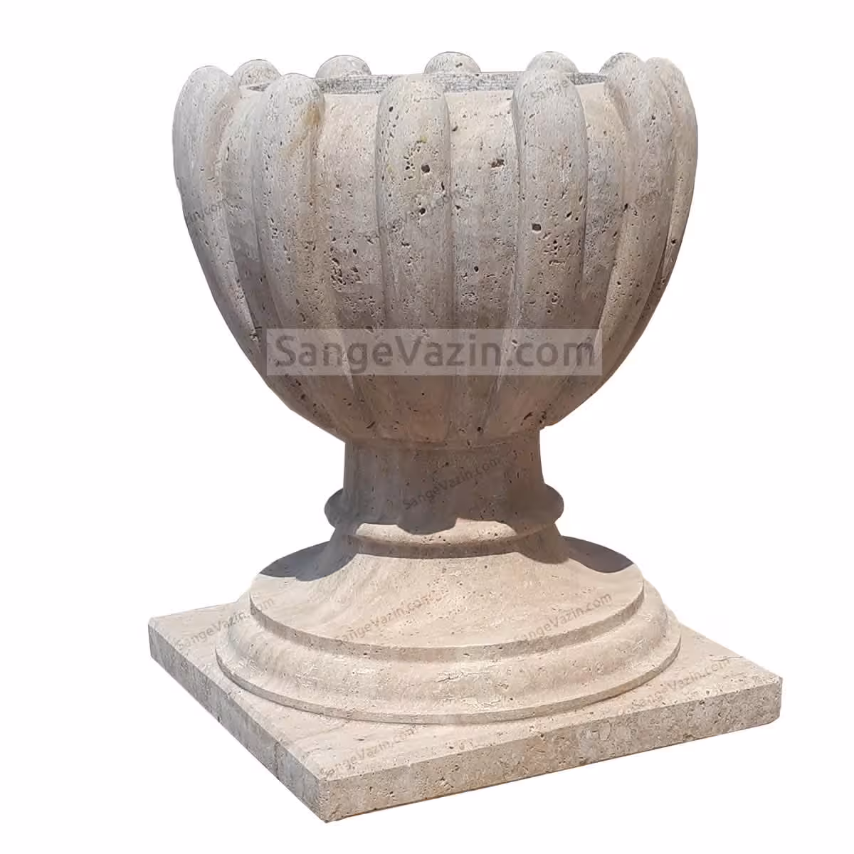 گلدان سنگی شکوفه