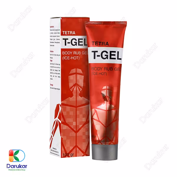 ژل ماساژ تترا تی ژل زرین دارو 100 گرم