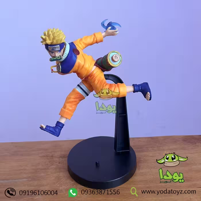 فیگور ناروتو اوزوماکی با ستاره ارتعاشی و کوله (سن نوجوانی) - naruto uzumaki action figure