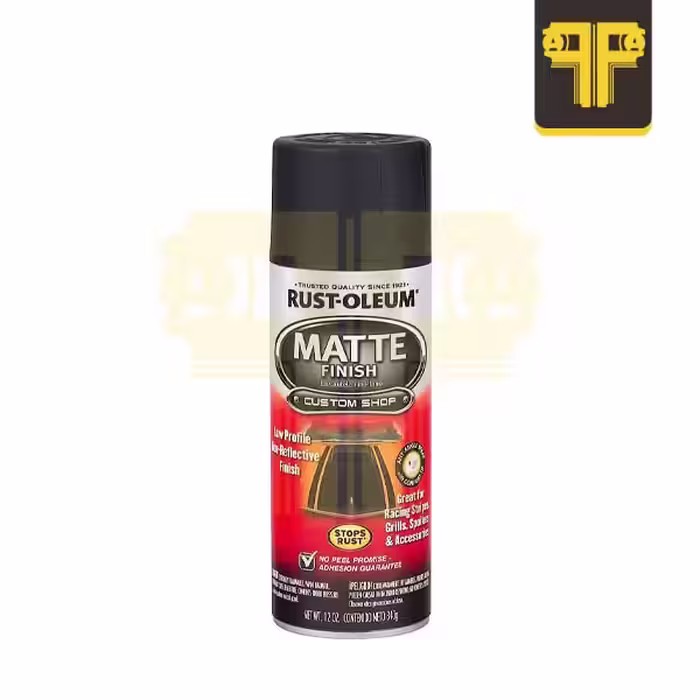 اسپری رنگ نما خودرو مشکی مات Rust-Oleum