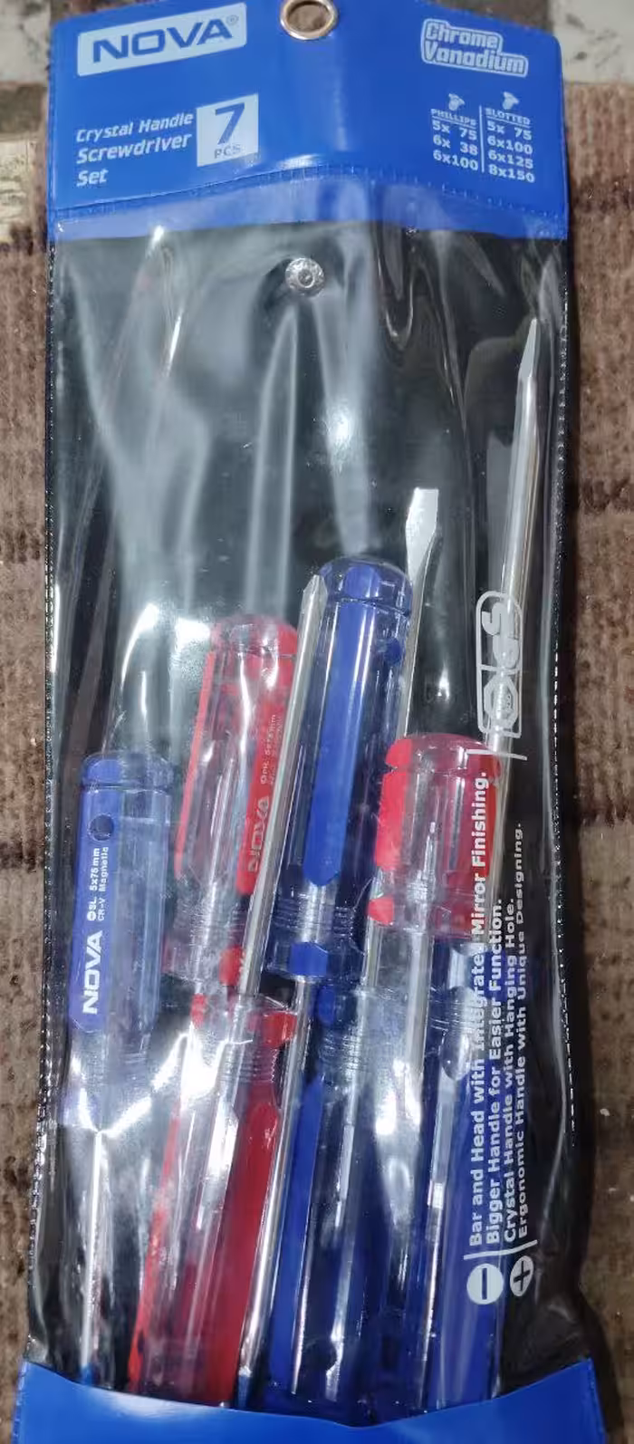 ست پیچ گوشتی 7 عددی نووا مدل 1-1015