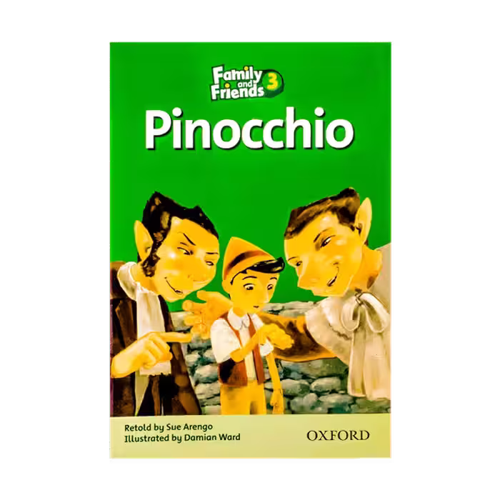 کتاب داستان کوتاه کودکان سطح 3 Pinocchio Family Readers