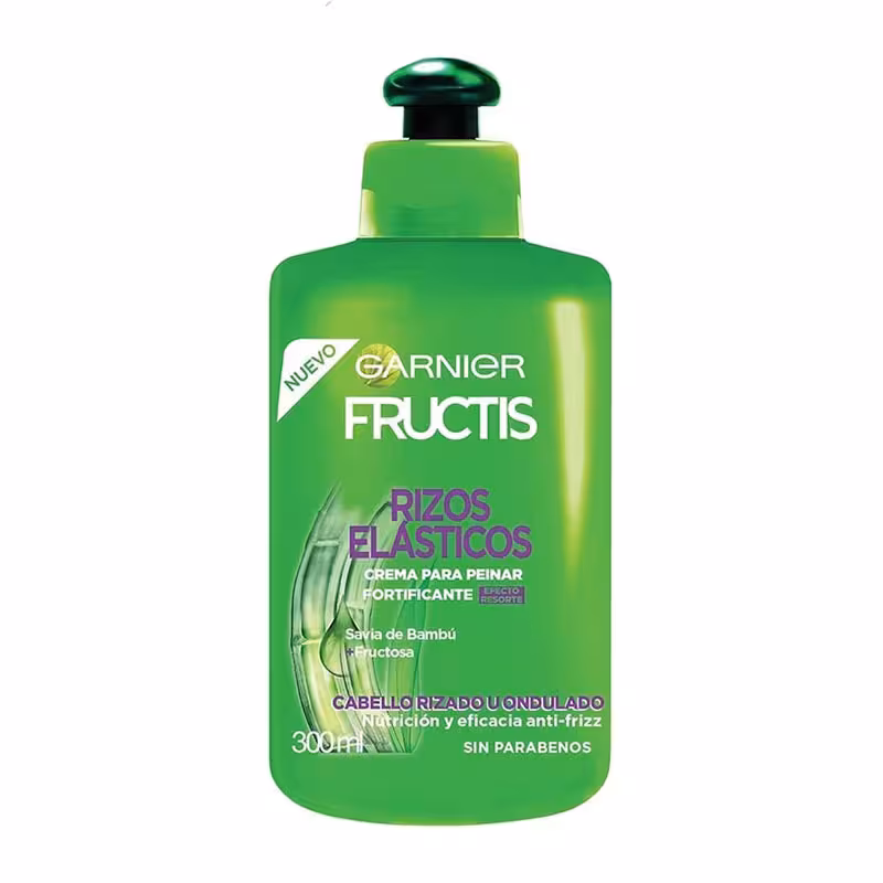 کرم مو ترمیم کننده مخصوص موهای فر و موج دار گارنیر Garnier مدل Fructis Rizos Elasticos حجم 300ml