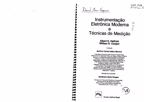 خرید و دانلود نسخه کامل کتاب Instrumentação, Eletrônica Moderna e Técnicas de Medição