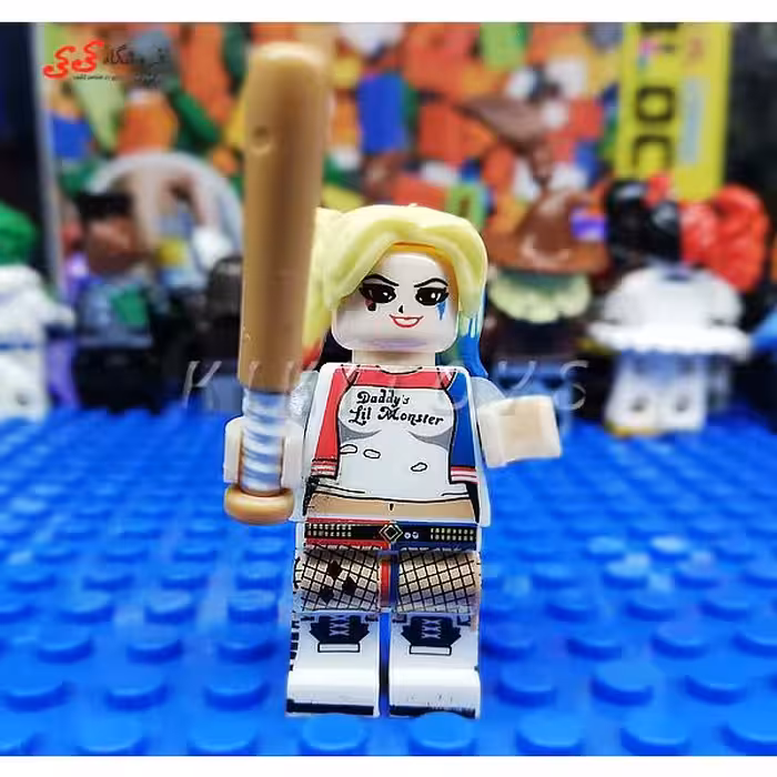 لگو ساختنی قهرمان خاص هارلی کویین با چوب بیس بال LEGO Harly Quinn