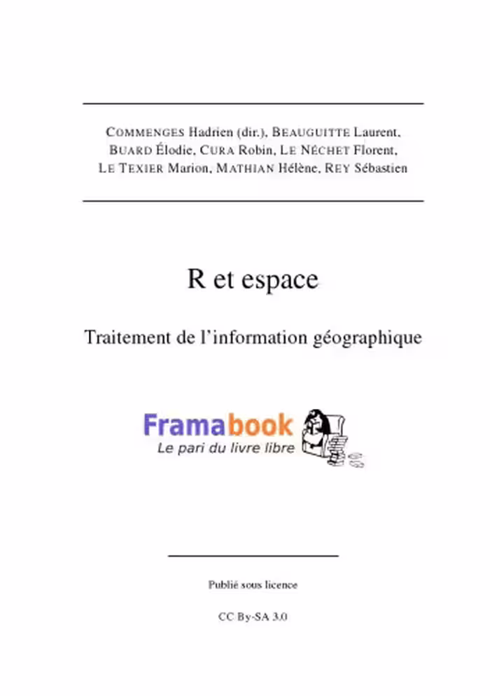 خرید و دانلود نسخه کامل کتاب R et Espace. Traitement de l’information géographique