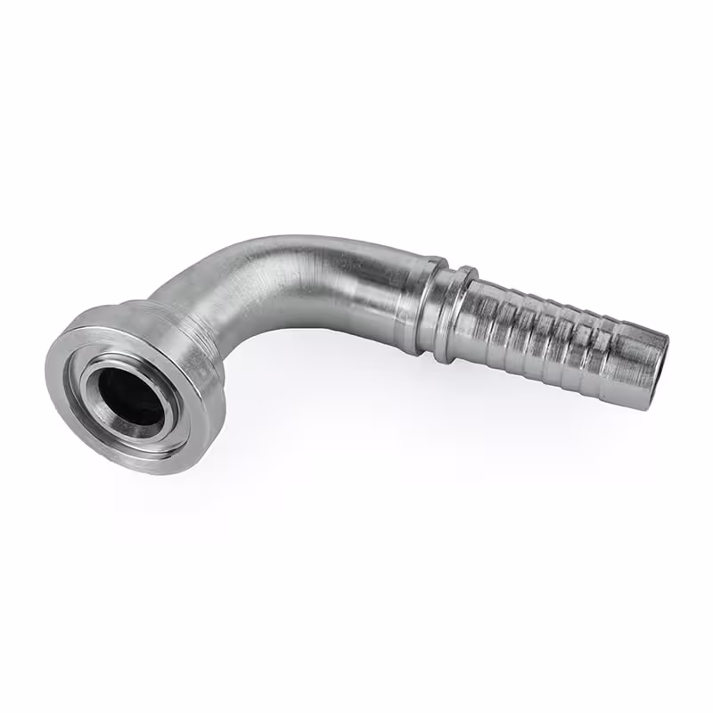 سرشیلنگی خم کاترپیلاری سایز 1 و 1/4 اینچ دنباله 1 اینچ