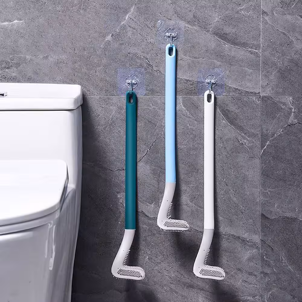 فرچه توالت فرنگی طرح دسته گلف