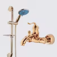 شیر حمام بامبو طلا همراه علم دوش یونیکا 5 حالته