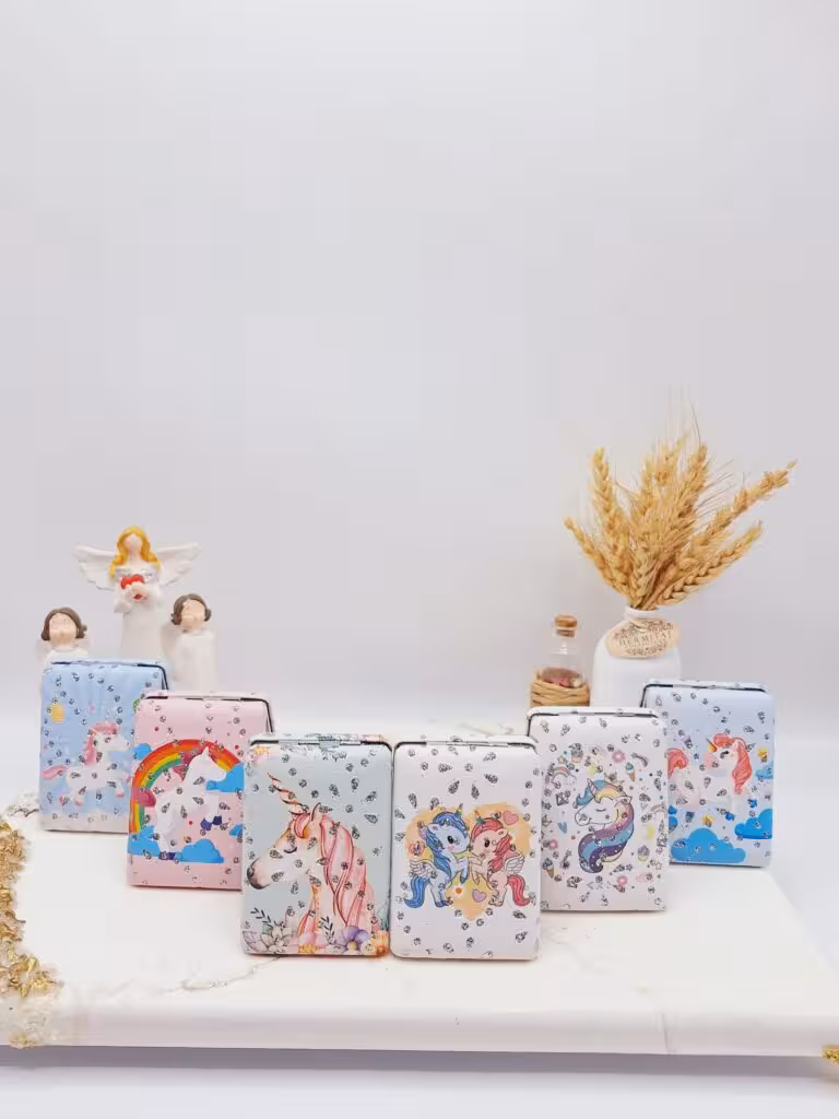 آینه دو طرفه جیبی طرح اسب تک‌ شاخ