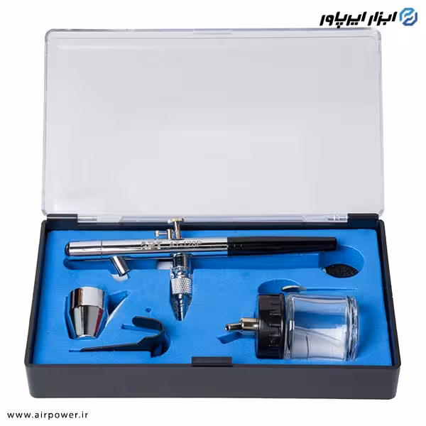 ایربراش کاسه زیر APT با لوازم مدل AT-128P