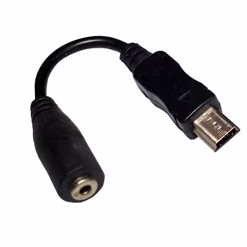مبدل MINI USB به DC مدل CA-44 طول 0.10 متر